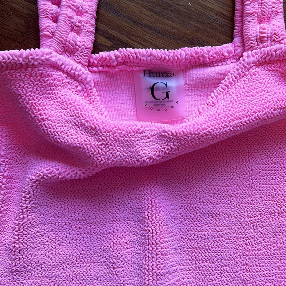 Hunza G pink mini dress size one size fits all - Picture 2 of 3